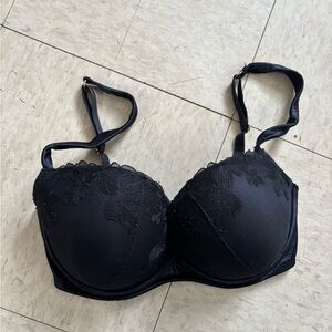 La SENZA Black Floral Lace Bra